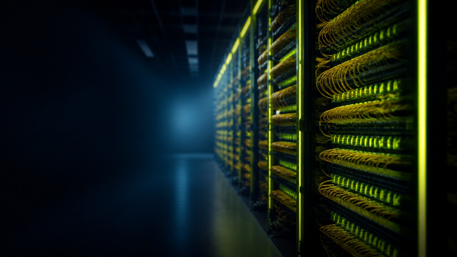 Exchange room with fibre distribution frames