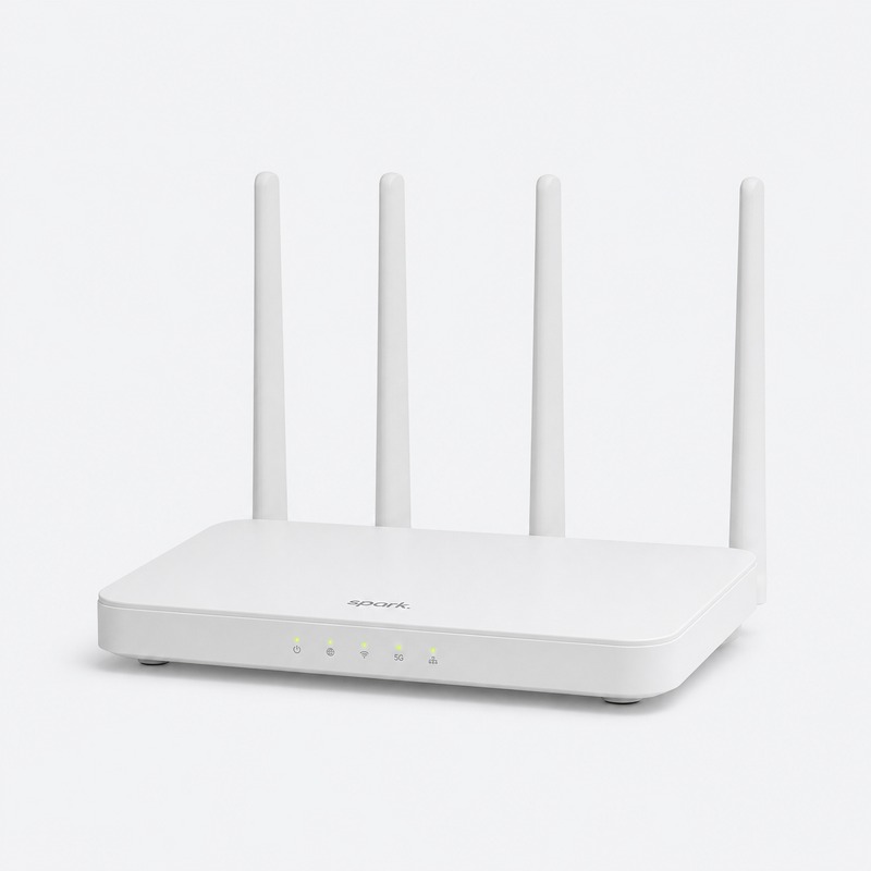 SPARK ONT من نوع GPON — Wi-Fi 6 4 GE + 2 POTS